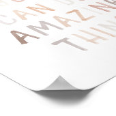 Neutraal Je kunt verbazingwekkende dingen doen pos Poster (Hoek)