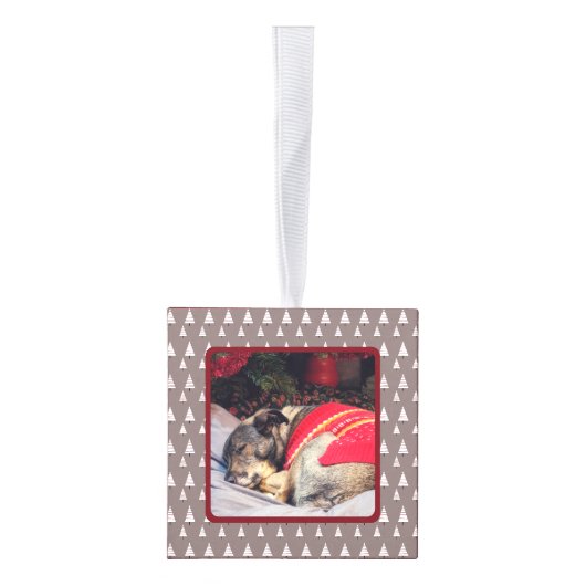 Neutraal Kerstboom 4 Foto Hond Kerstmis Decoratie (Rechts)