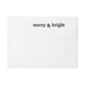 Neutraal Kerstmis Vrolijk en helder retouradres (Achterkant)