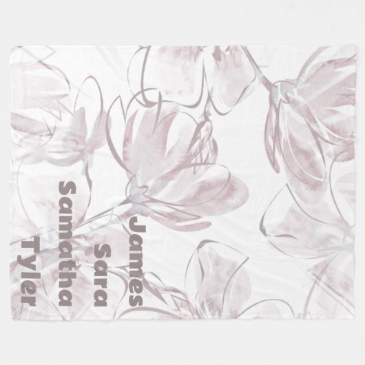  neutraal kleurenventilatorgezinsleden vleece fleece deken (Voorkant (Horizontaal))