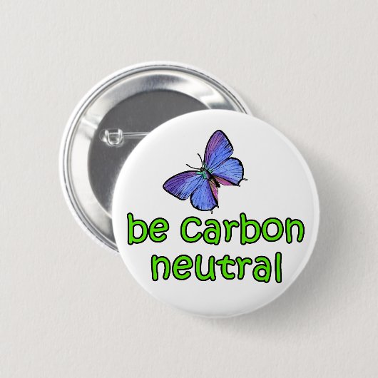 Neutraal koolstofgehalte ronde button 5,7 cm (Voorkant /achterkant)