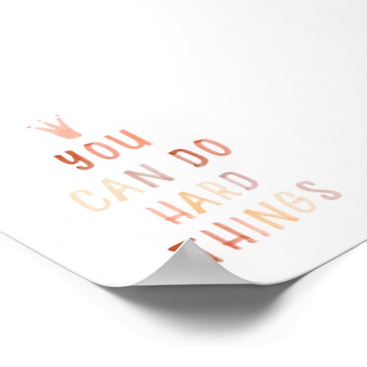 Neutraal kunt u harde dingen afdrukken poster (Hoek)