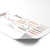 Neutraal laat je licht poster schijnen (Hoek)