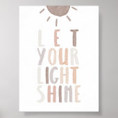 Neutraal laat je licht poster schijnen (Voorkant)