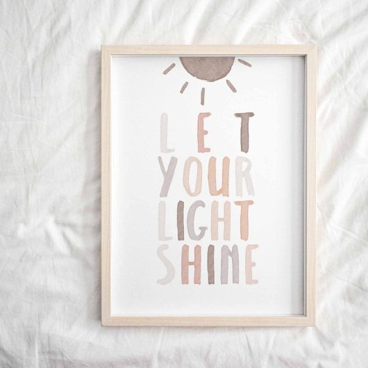 Neutraal laat je licht poster schijnen