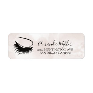 Neutraal Lash / Brow Artist Retouradreslabel  Etiket