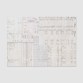 Neutraal Ledgers Ontwerp Tissuepapier (Voorkant)