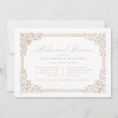 Neutraal  Lijst Elegant repetitiediner Kaart (Voorkant)