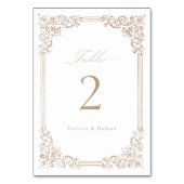 Neutraal  Lijst Elegant Script Wedding Kaart (Voorkant)