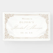 Neutraal Lijst Elegant Vrijgezellenfeest Spandoek (Horizontaal)