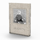 Neutraal linnen Kinder FOTONAAM Tijdloos Lijst Fotoblokken (Rechts)