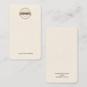 Neutraal Logo van Cream Veroorbaar Visitekaartje (Voorkant / Achterkant)
