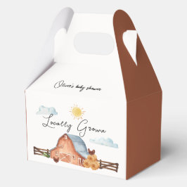 Neutraal lokaal geteeld Boerderijen schuur Baby sh Bedankdoosjes
