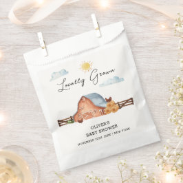 Neutraal lokaal geteeld Boerderijen schuur Baby sh Bedankzakje