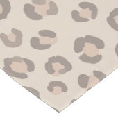Neutraal luipaardprintpatroon korte tafelloper (Hoek)