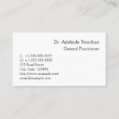 Neutraal medisch Visitekaartje (Voorkant)