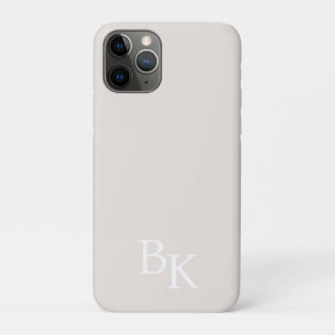 Neutraal Minimaal Persoonlijk Initieel Monogram Case-Mate iPhone Case
