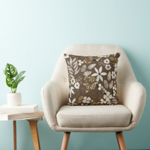 Neutraal minimalistisch beige gezellig kussen