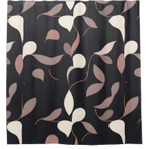 Neutraal minimalistisch douchegordijn - schoon, ee