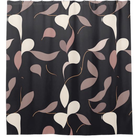 Neutraal minimalistisch douchegordijn - schoon, ee (Voorkant)