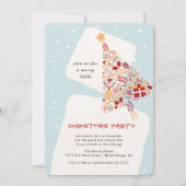 Neutraal Minimalistisch Gift Tree Kerstfeest Kaart (Voorkant)