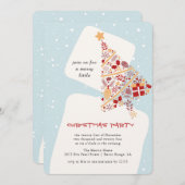 Neutraal Minimalistisch Gift Tree Kerstfeest Kaart (Voorkant / Achterkant)