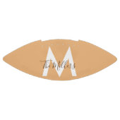 Neutraal Minimalistisch modern oranje monogram American Football (Paneel)