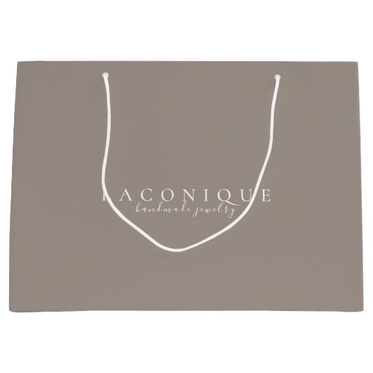 Neutraal | Minimalistisch | Neutraal Groot Cadeauzakje (Voorkant)