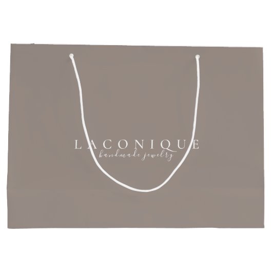 Neutraal | Minimalistisch | Neutraal Groot Cadeauzakje (Achterkant)