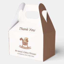 Neutraal minimalistisch nieuw Chapter Book Baby sh Bedankdoosjes