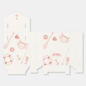 neutraal minimum nautisch Gevist Baby shower Bedankdoosjes (Ongevouwen)