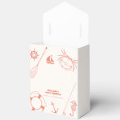 neutraal minimum nautisch Gevist Baby shower Bedankdoosjes (Open)