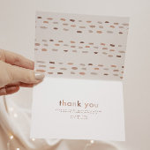 Neutraal modern Genderneutraal Hartelijk dank Bedankkaart