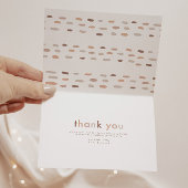 Neutraal modern Genderneutraal Hartelijk dank Bedankkaart