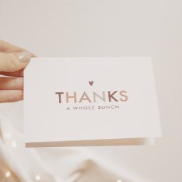 Neutraal modern Genderneutraal Hartelijk dank Bedankkaart