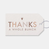 Neutraal modern Genderneutraal Hartelijk dank Cadeaulabel (Voorkant (Horizontaal))