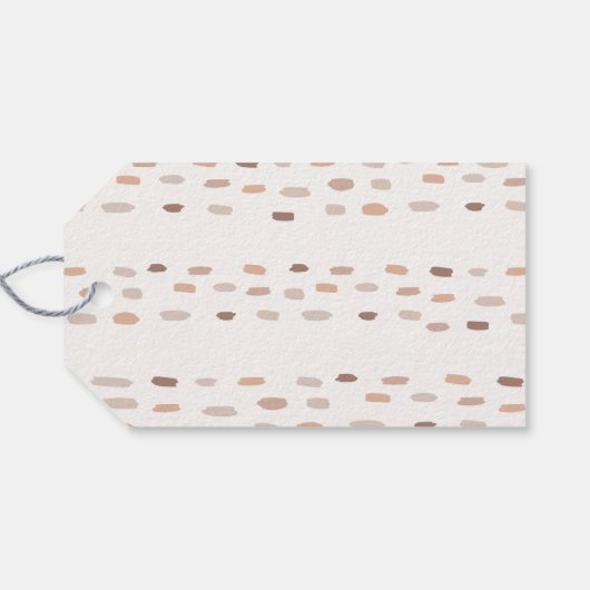 Neutraal modern Genderneutraal Hartelijk dank Cadeaulabel (Achterkant Horizontaal)