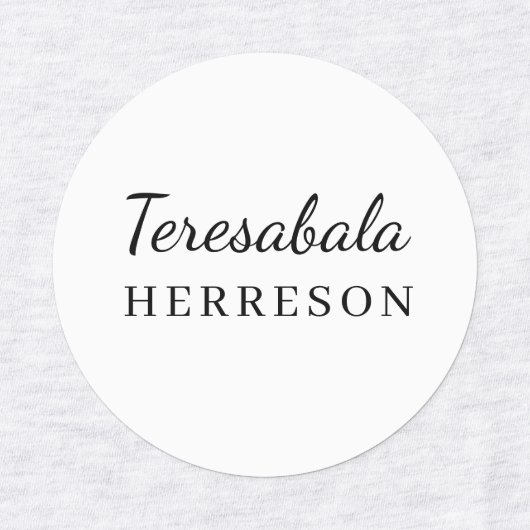 Neutraal Modern Minimaal Monogram Ontwerp Labels (Design 1)