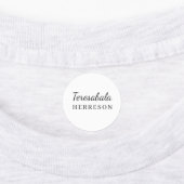 Neutraal modern minimaal monogramontwerp labels (Aangebracht)