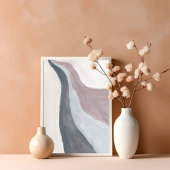 Neutraal modern minimalistisch abstract Art Poster