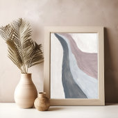 Neutraal modern minimalistisch abstract Art Poster