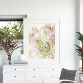 Neutraal modern minimalistisch abstract kunst Post Poster