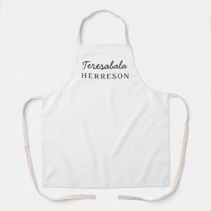 Neutraal Modern Minimalistisch Stijlvol Monogram Schort