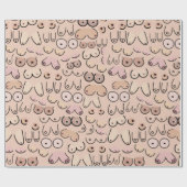 Neutraal modern schandaal cadeaupapier (Vlak)