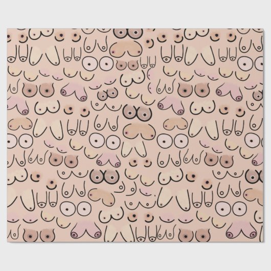 Neutraal modern schandaal cadeaupapier (Vlak)