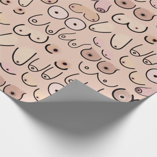 Neutraal modern schandaal cadeaupapier (Hoek)