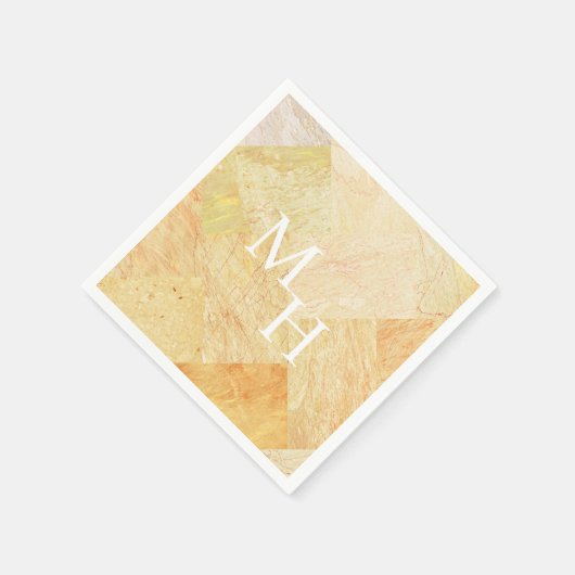 Neutraal monogram modern Abstract Servet (Hoek)