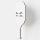 Neutraal Monogram | Moderne Minimalistische Stijl Pickleball Paddle (Links)