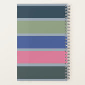 Neutraal monogram Volledige naam notities Notitieboek (Achterkant)