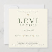 Neutraal Monoram Letter L Vos Bosdier Watercolor Kaart (Achterkant)